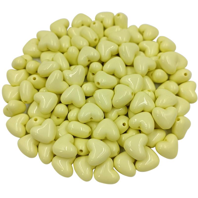 Творческие бусины в форме сердца, браслет, ожерелье, аксессуары, акриловые украшения, фурнитура, 20 шт., свободные бусины, подвески, сделай сам, конфетный цвет для изготовления ювелирных изделий