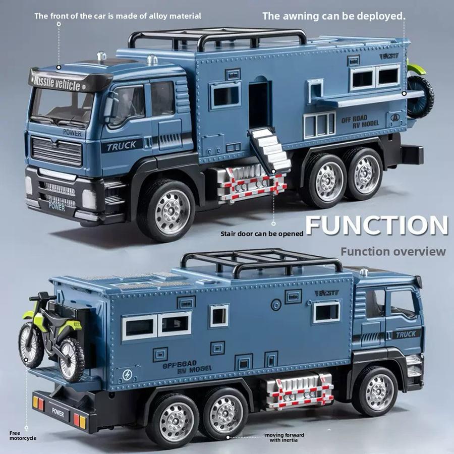 1 шт. - Высококачественный 1:24 Высококачественный Масштабный Внедорожный Транспортный vehicle Строительный набор Высококачественный Миниатюрный Высококачественный RV Игровые наборы Высококачественный