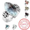 925 Sterling Silver Ring Women Gemstone Handmade Jewelry Thanksgiving Gift Crazy Lace Agate Dalmatian Dendrite Opal Eudialyte Howlite K2 Jasper