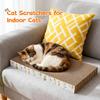 PatiencET Cat Scratching Board 4 Pack, Cardboard Cat Scratcher with Catnips, Flat Double-Sided Cat Scratch Pad for Indoor Small Medium Cats Kittens