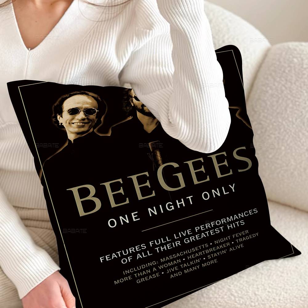 Крутая Подушка B-bee G-gees 45*45см Наволочка Декоративная Наволочка Домашняя Наволочка Для Подушки Дивана