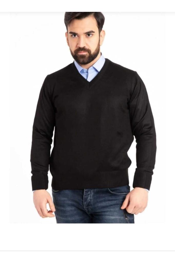 Men's Plus Size Plus Size Sweater Men's Thin Wool Knitwear Knitted Regular Dad V-Neck Sweater
