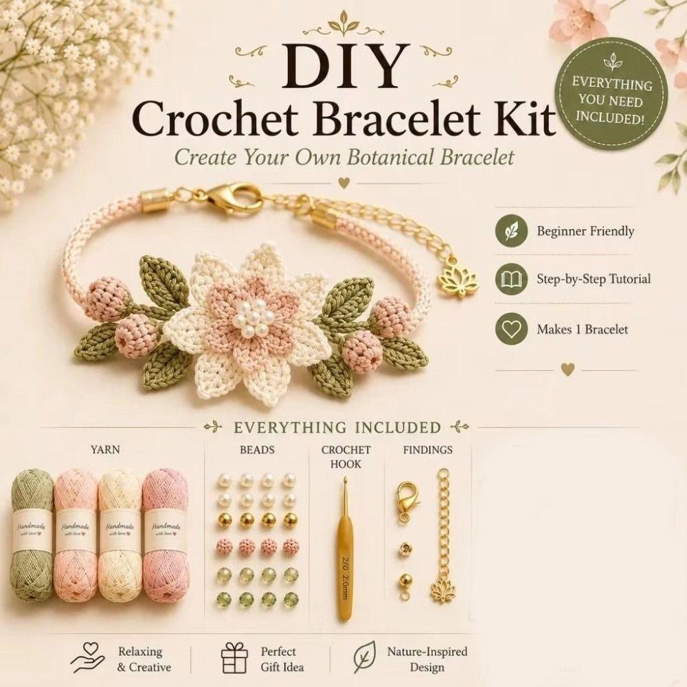 DIY Nature-Inspired DIY Bracelet Making Kit Handmade Jewelry Making Set Daily Wear