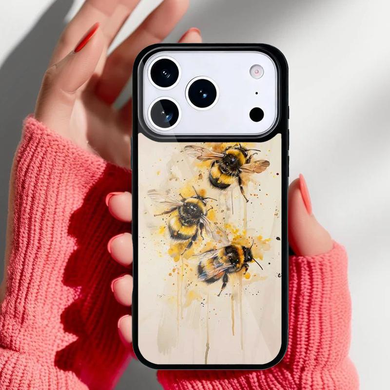 Чехол для телефона 'Мед пчелиный' для iPhone 17 16 15 14 13 Pro Max Задняя крышка для 12 11 Pro Coque