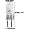 10 шт. галогенных лампочек G6.35 12 В 75 Вт 75 Вт 12 В GY6.35 с двухштырьковым цоколем, прозрачной стеклянной линзой, теплый белый свет 12 В-75 Вт