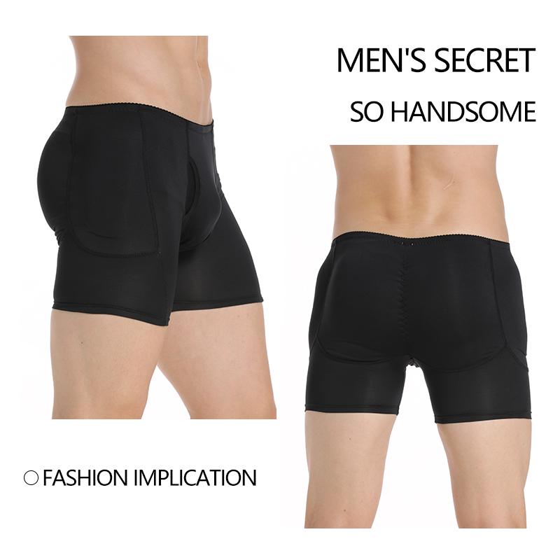 Мужские трусы-боксеры с мягкой подкладкой для бедер