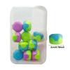 10pcs/set 6 Sided Nostalgia Catch Stone Toys Double-Colors Playing Stones Toy  Play Home