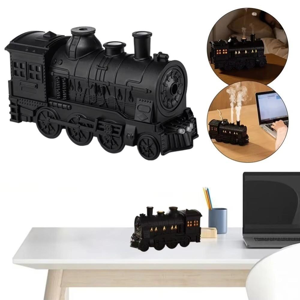Cool Mist Train Shape Diffuser LED Light Air Humidifier Creative Essential Oil Diffuser  Relaxation