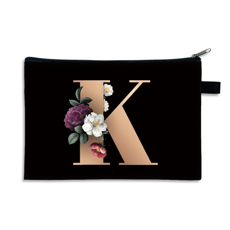 Креативный мешочек для мелочи с принтом 26 букв, парусиновый полиэстер, на молнии, маленькая сумка, многофункциональный кошелек для переноски