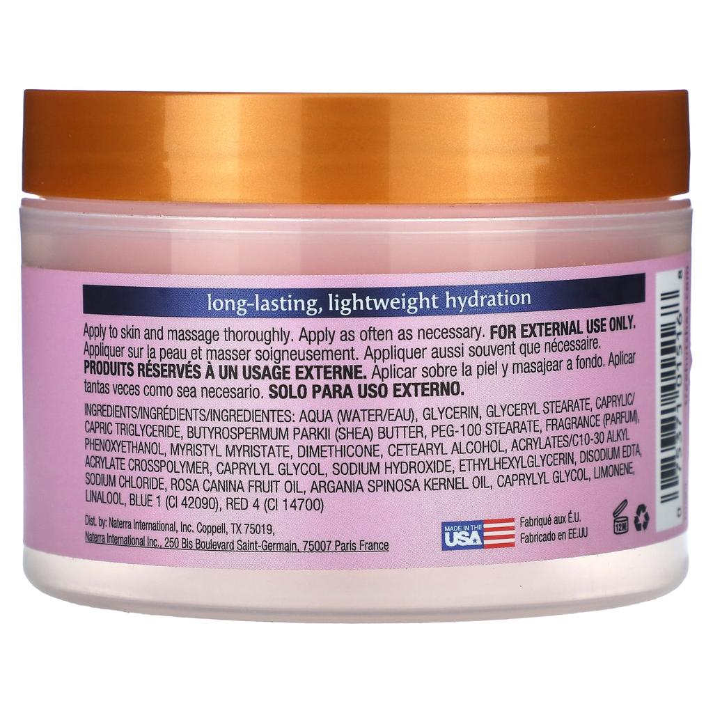 TREE HUT Whipped Shea Body Butter, Moroccan Rose, 240g (8.4oz)