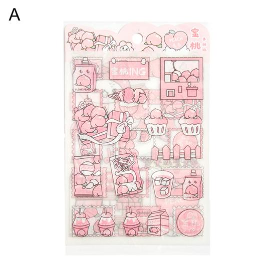 4 листа наклейки в стиле аниме, самоклеящиеся водонепроницаемые ПЭТ, канцелярские принадлежности для скрапбукинга, наклейки с героями мультфильмов для дома