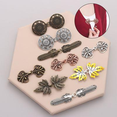 Зимняя Мода Ретро Новый DIY Застежки-клипсы Брошь для шали Булавка для свитера Блузки Зажим для кардигана