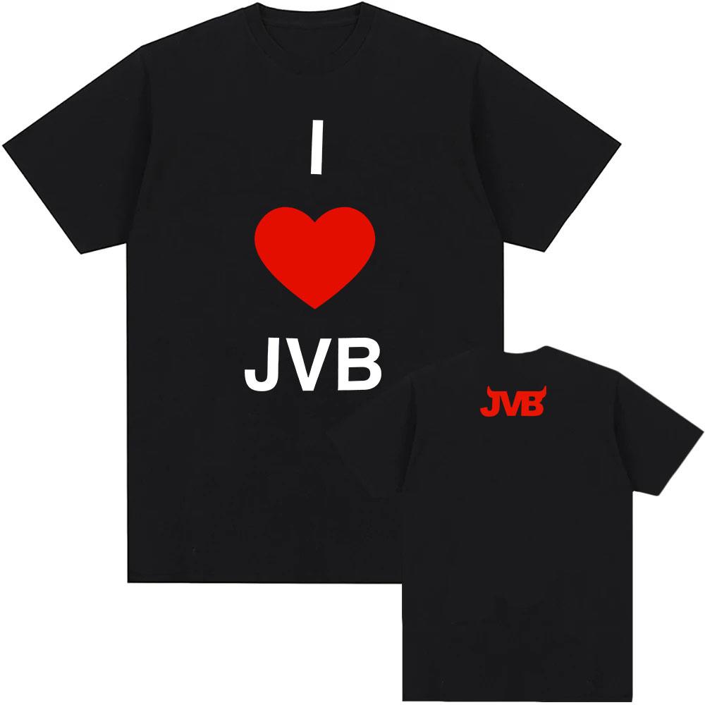 I Love JVB Tee JOEY VALENCE & BRAE Band Design Merch Short Sleeve Cotton Men/Women T-shirt Casual Loose O-neck Male T Shirt Tops