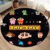 Crayon Shinchan Round Area Rug Carpet Rug For Living Room Bedroom Sofa Playroom Decor Nonslip Floor Mat