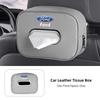 Car Tissue Box Quality Leather Auto Paper Towel Storage Bag For Ford ST Line Focus Mustang Fiesta Puma Ranger Kuga MK7 MAX F150 APX1