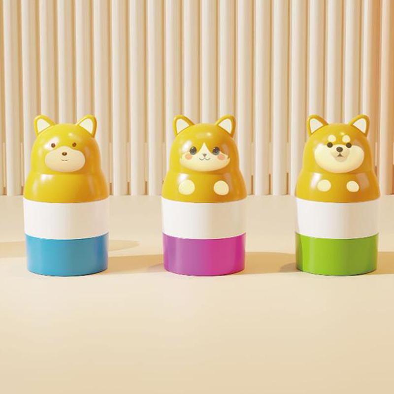 Солнцезащитный ролик-аппликатор в форме животного медведя, многоразовые сшитые флаконы для лосьона-крема, солнцезащитный аппликатор для лосьона