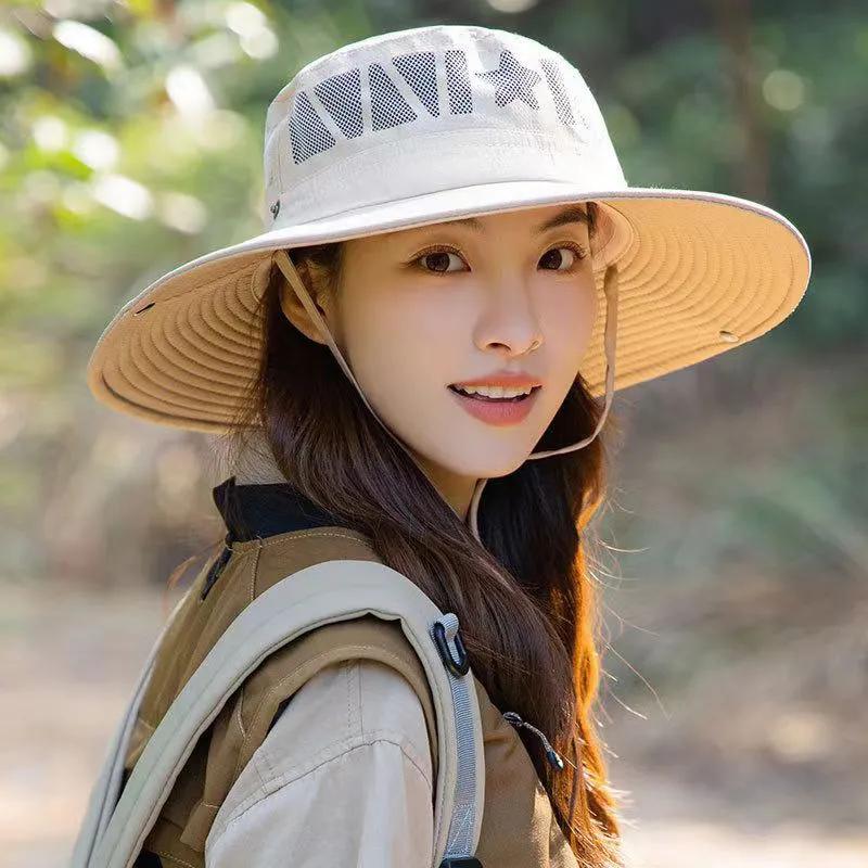 WTEMPO Однотонные шляпы от солнца с вырезами, ковбойские шляпы, шляпы-ведра, шляпы от солнца для активного отдыха, походов, рыбалки, дышащие шляпы с УФ-защитой