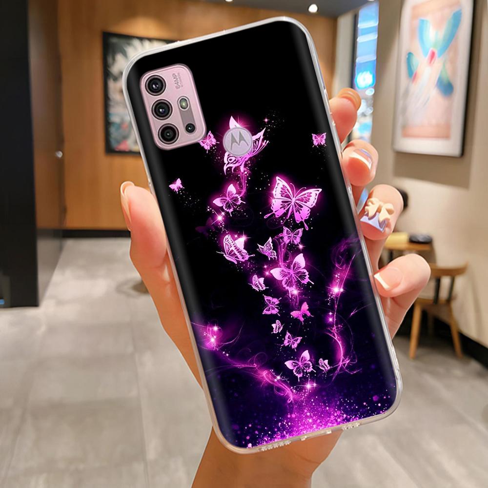 For Motorola Moto G10 G20 G30 Phone Case Cute Cartoon Painted Back Cover Soft Silicone Bumper For Moto G10 G20 G30 G60 G60s Capa