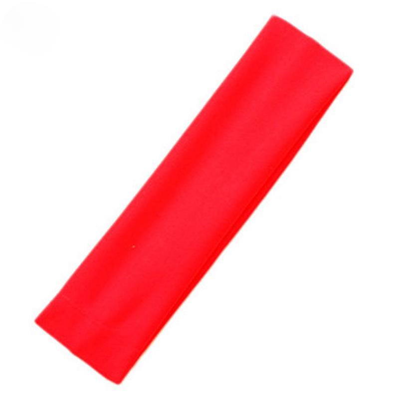 Модная спортивная повязка на голову для йоги, однотонная эластичная повязка для фитнеса из молочного шелка для эффективных аксессуаров для тренировок