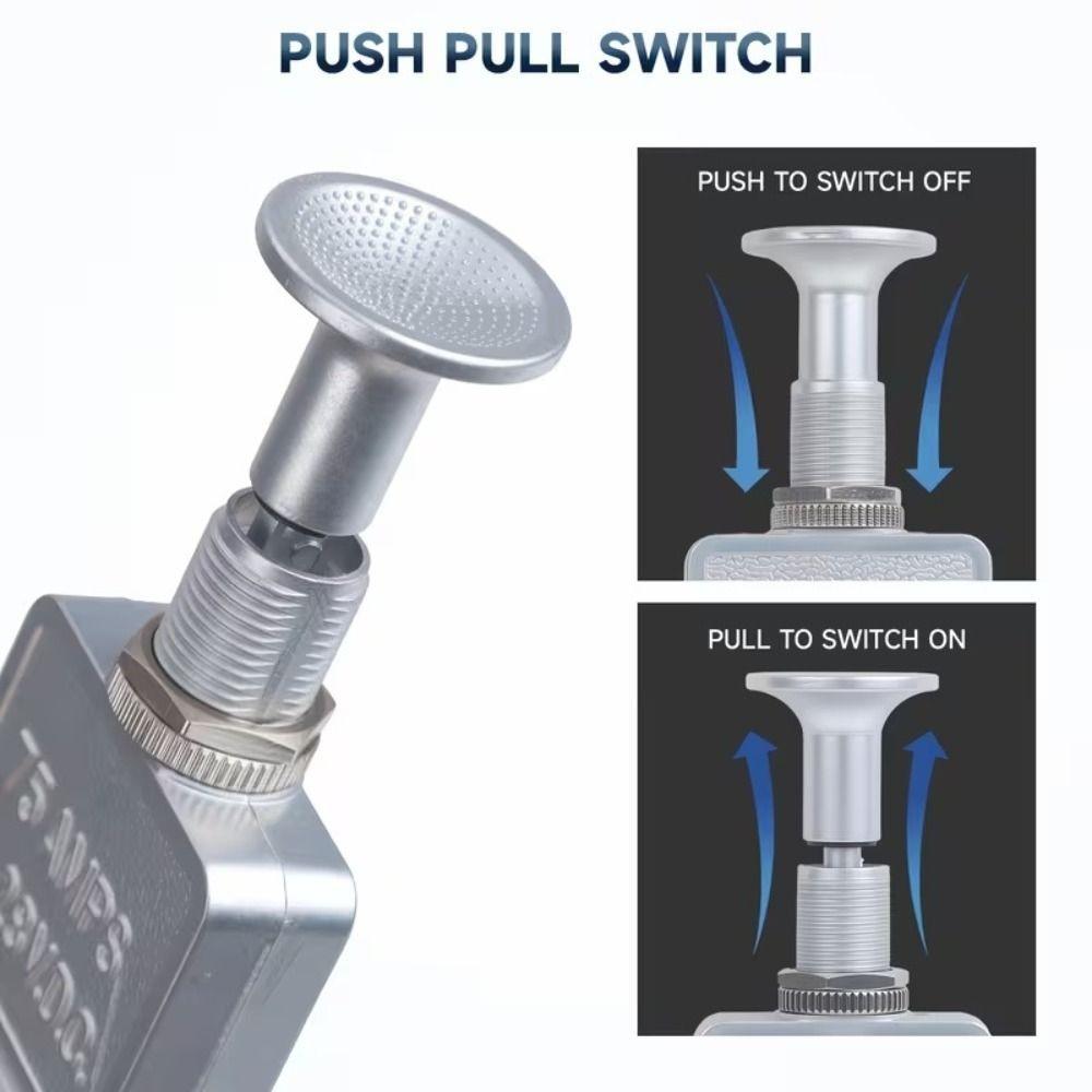 Heavy Duty Push Pull Switch 2 Position Car On Off Switch Safe Heavy Duty Toggle Switch Automotive