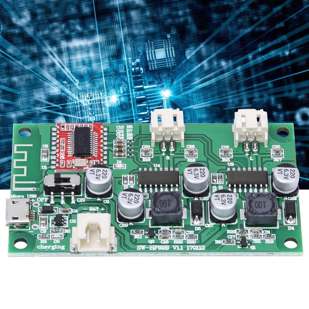 HF69B Плата усилителя мощности, модифицированная плата динамика 2x6 Вт, совместимая с Bluetooth