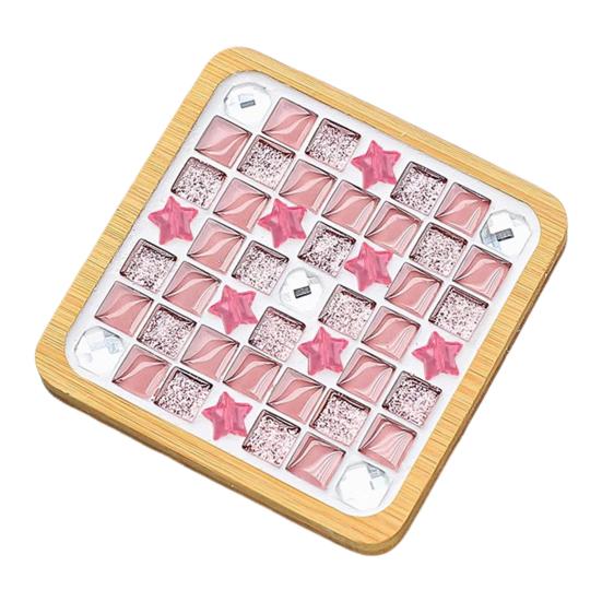 Набор подставок из стеклянной мозаики «Сделай сам» Набор мозаики смешанных цветов с деревянной подставкой Детские и взрослые поделки из мозаики ручной работы Подставка с аксессуарами