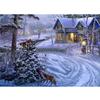 Пейзаж Алмазная мозаика Рождественская Алмазная вышивка Полный квадратный/круглый Зимний дом Пейзаж Вышивка крестиком Бисер Детский подарок