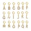 Alphabet Initial Letter Pendant Zirconia Letter Charms for Zircon Making Necklace Earring Zircon Keychain DIY Accessories