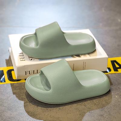 Тапочки женские новые детские на толстой подошве домашние банные родительско-детские прохладные тапочки для улицы лето