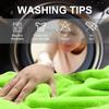 1400g Microfiber Car Drying Towel Extra Thick Green Grey Twisted Loop Auto Detailing Cloth Ultra Absorbent Lint Free Car Washing Drying Towel
