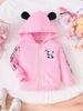 Girls Coat Printed Long Sleeve Tops Children' Winter Clothing
