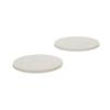 Soil Diatomaceous Earth Light Set of 2 Coasters, Circle,