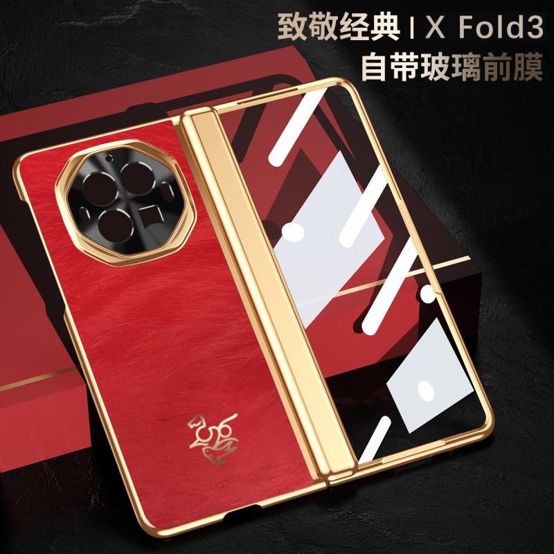 Vivo X Fold5 Fold3 Pro Protective Case With Full Hinge Coverage Magnetic Red Of Horse Limited Edition
