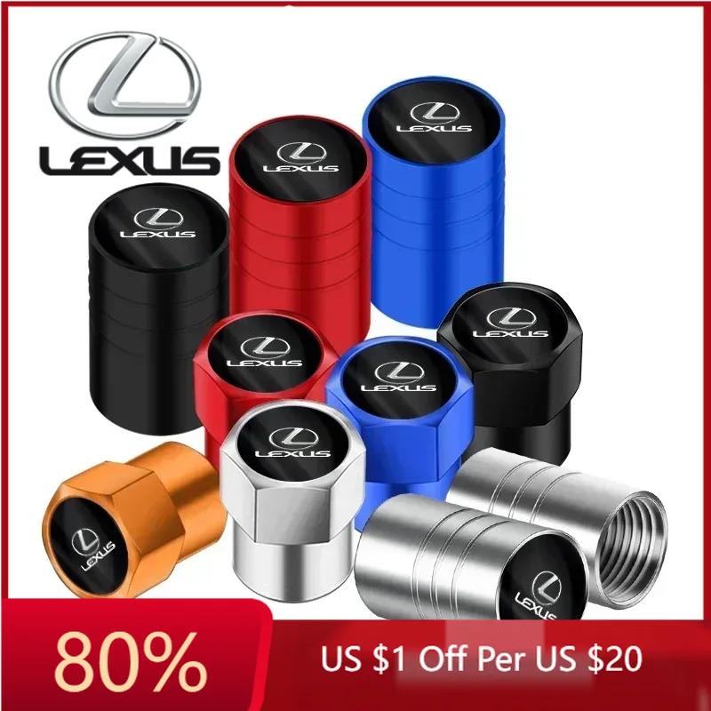 2026 Hot Interior Stickers 4pcs Car Wheel Tyre Valve Stem Caps Dust Accessories For Lexus ES300 RX330 RX300 GS300 IS250 IS200 CT
