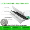 Professional Mildew-proof Caulk Tape Self Adhesive Decorative Kitchen Sealant Strip Colorful Countertop Sealing Tape Household