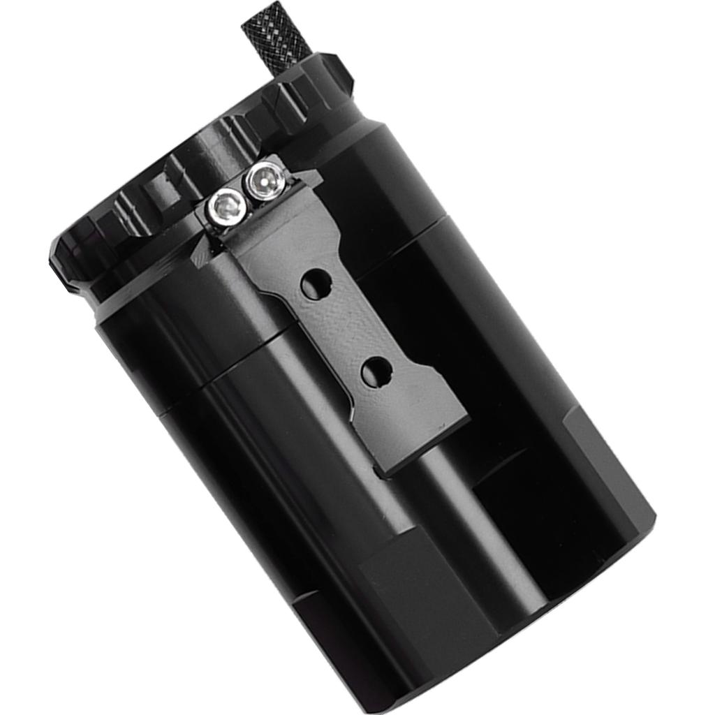 Универсальный автомобильный маслоуловитель с сапуном, резервуар с монтажными деталями, алюминиевый сплав, черный