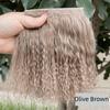 Mongolia Fur Sheepskin Wool Extensions Hair Row BJD Dolls Wigs SD Blyth Wigs  Doll Toy Accessories