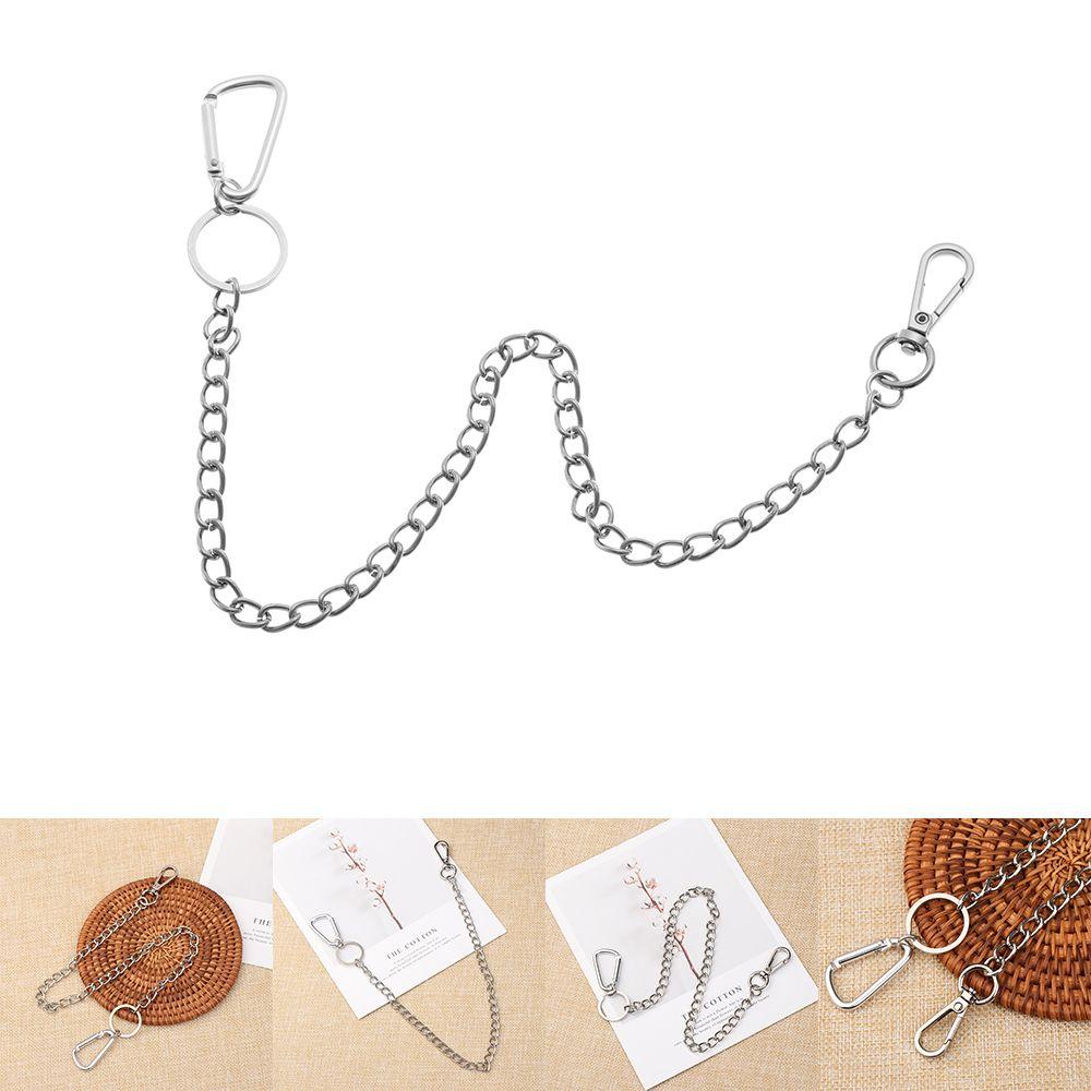 Metal Hipster Pant Rock Punk Keyring Wallet Belt Chain Jean Keychain Clip HipHop Jewelry