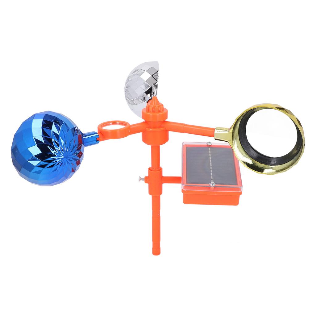 Отпугиватель птиц Светозвуковой отражающий вращающийся прибор на солнечной батарее для патио, красочный визуальный пластиковый отпугиватель