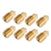 8Pcs 3D Printer Brass Nozzle Hotend Replacement for Bambu Lab X1c P1p 1.75 0.4mm High Temperature