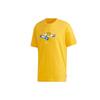 Мужская спортивная футболка прямого кроя с нео-принтом, желтая GL7214