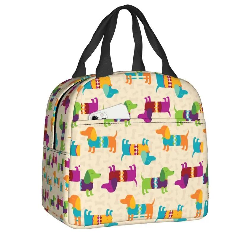 Колбаса Собаки Любители Изолированный Обед Сумка Для Кемпинга Путешествия Такса Водонепроницаемый Охладитель Термальный Bento Box Женщины Дети