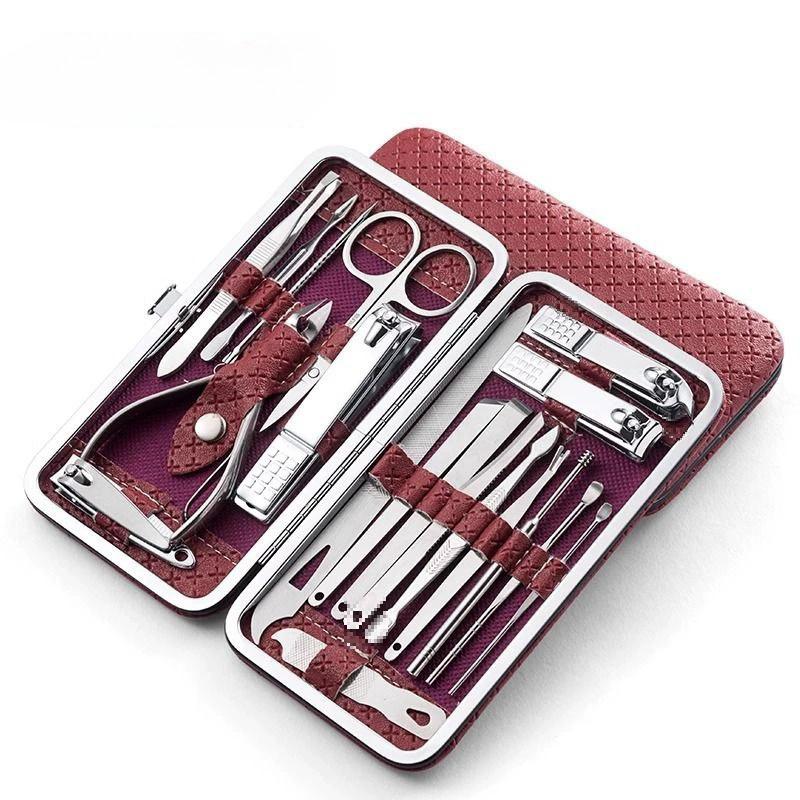 Home Nail Trimming Set 19 Piece Set Of Beauty Tools Home Manicure Foot Trimming Eagle Beak Pliers Care Kit Nail Knife Nail Clipper Set