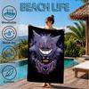 Ghost Haunting Glow Beach Towel, Microfiber Beach Towel, Perfect For Pool, Beach, Travel, Home Decor Beach Party Fan gifts
