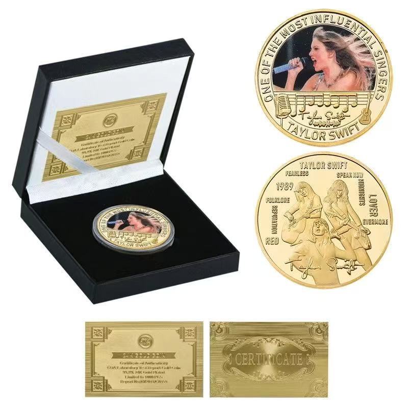 Commemorative coins, gold banknotes, commemorative banknotes, die cast metal coins, badges, gifts, celebrity merchandise