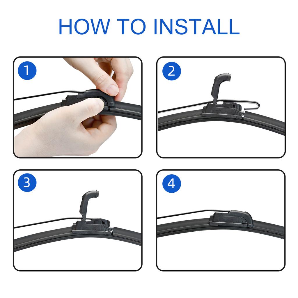 3PCS For SUZUKI Vitara MK4 2015-2020 24" 16" 10" Front Rear Wiper Blades Windshield Windscreen Window Cutter Accessories 2015 2016 2017 2018 2019 2020