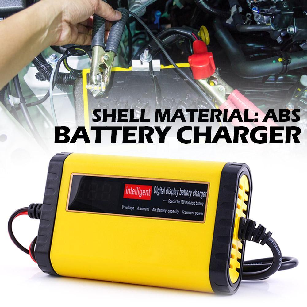 12v 2a автомобильное зарядное устройство для аккумулятора светодиодный дисплей мотоциклетные аккумуляторы зарядка короткое замыкание для 12v 12ah 14a свинцово-aci Y1L4