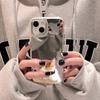 Чехлы для мобильных телефонов iPhone 11 13 XR 15 Pro Max 12 14 Pro Max Чехол iPhone 16 XS Max Зеркальный защитный чехол Зеркальный Изысканный мультяшный водонепроницаемый