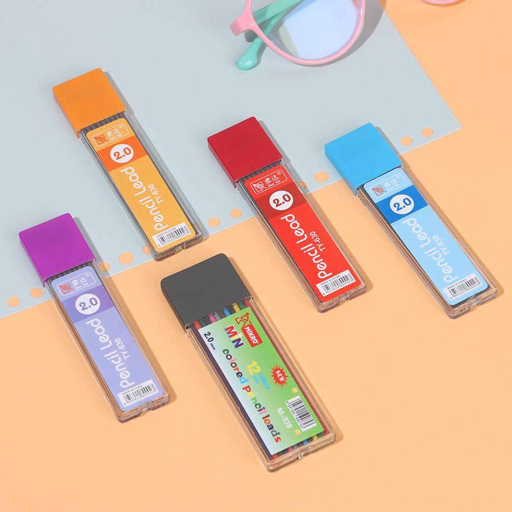 Writing Painting Automatic Lead Pen School Office Mechanical Pencil Refills Cores Black/Colorful