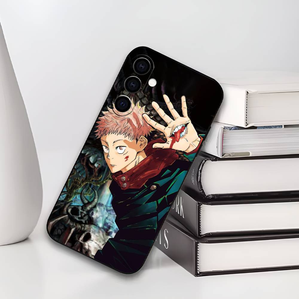 Y-Yuji I-Itadori Jujutsu K-Kaisen Phone Case For Samsung Galaxy A73,A72,A71,A70,A53,A52,A51,Soft Silicone Black Cover